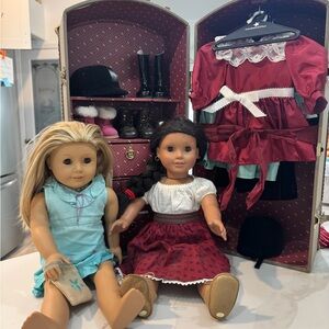 American Girl Doll Set with Wardrobe and Accessories